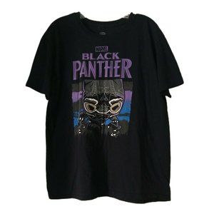 Funko Pop Tee Marvel Black Panther Size Large T Shirt